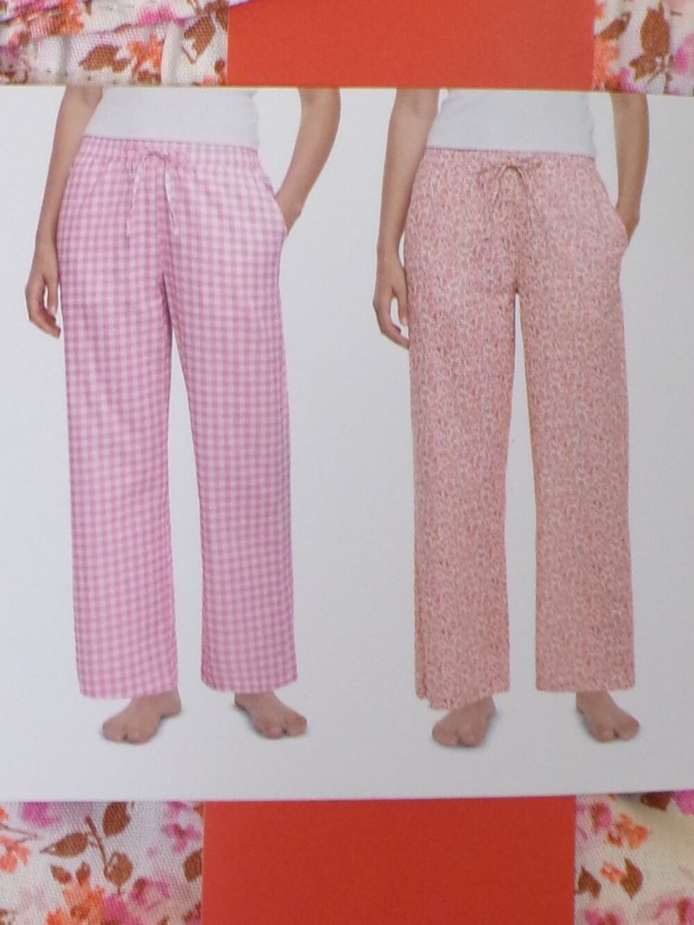 Gap NWT Women's Cotton PJ Pant, 2-Pack - Pink Pack - Size: Medium - Picture 3 of 9